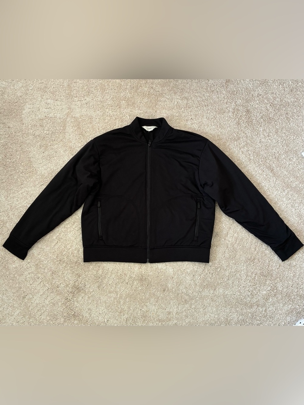 Vuori Halo Basin Bomber Jacket Black Size M